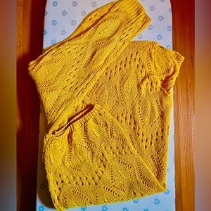 Mustard Yellow Knit Women's Sweater